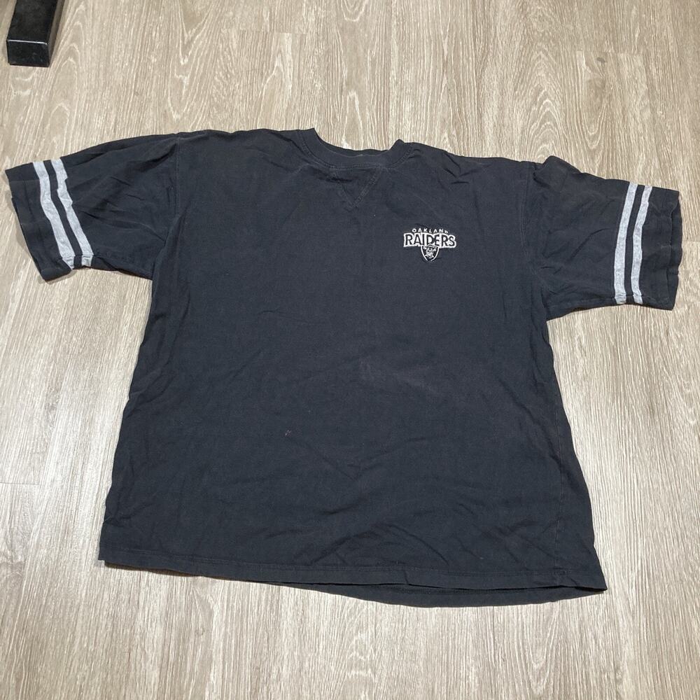 Raiders Shirt XL 90s 00s Y2k Oakland Vegas NFL Football Game-day Chest Logo Tee